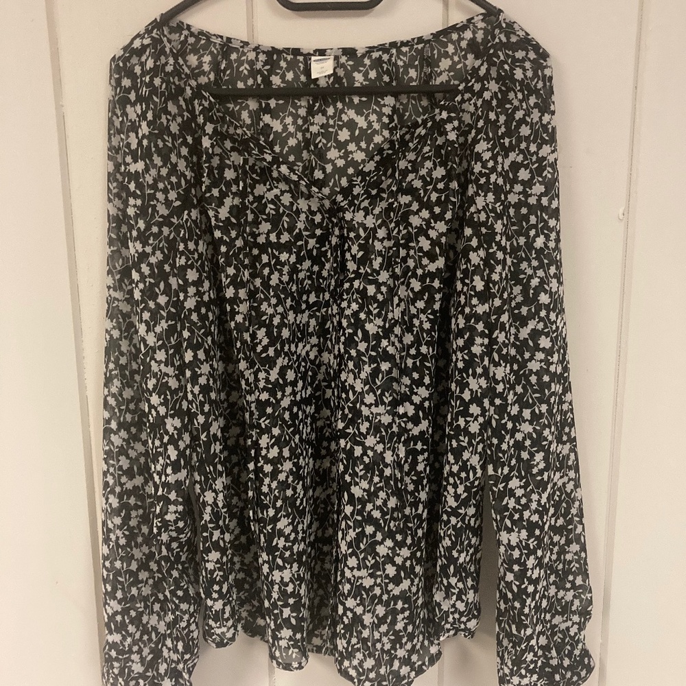 Sheer flower top